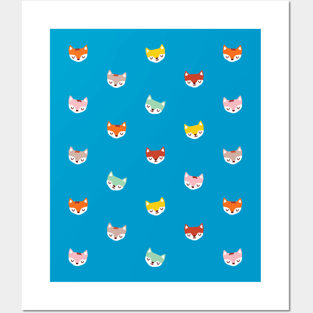 The Fantastic Foxes II Wall Art by littleoddforest